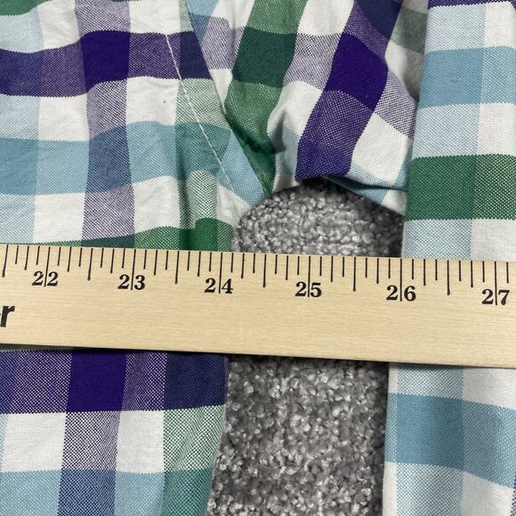 Boden Button Down Shirt Mens Extra Large Dress Shirt Plaid Cotton Easter Spring - Picture 9 of 12